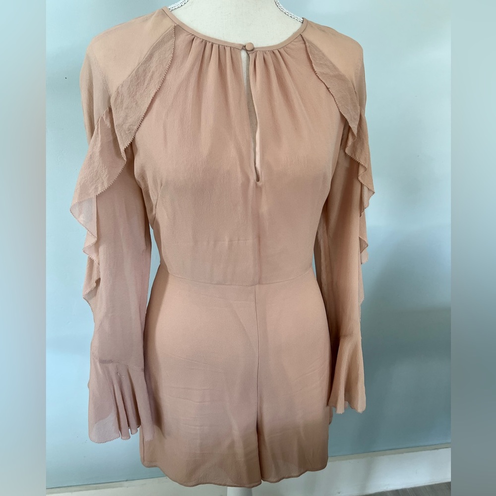 Intermix romper with soft romantic fabric